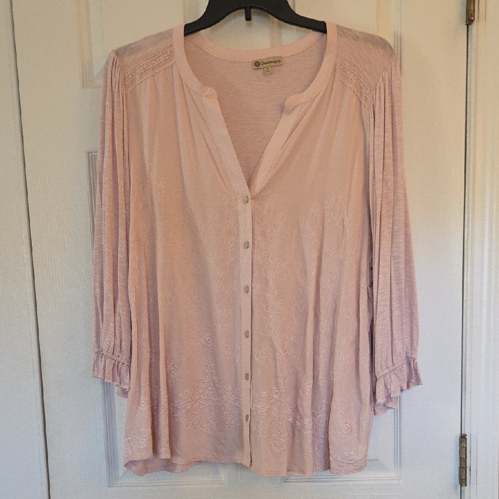 Lucky Brand Light Pink Blouse